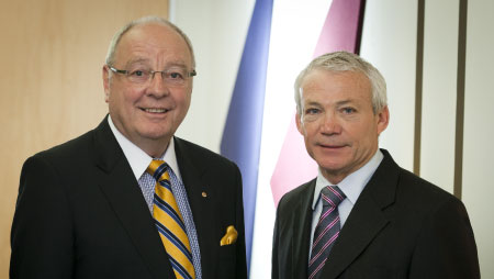 John V. McCarthy (Chair) and Keith Hampson (CEO)